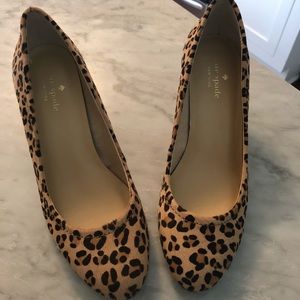Kate Spade Leopard Wedges